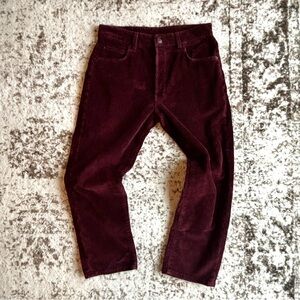 6397 shorty - baggy corduroy burgundy pants